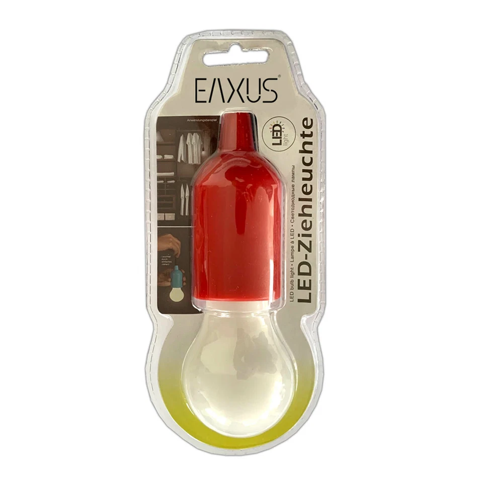 4er Set LED Ziehleuchte Mehrfarbig | Kabellose Zuglampe Blau Rot Schwarz Weiß - Bild 2 von 4