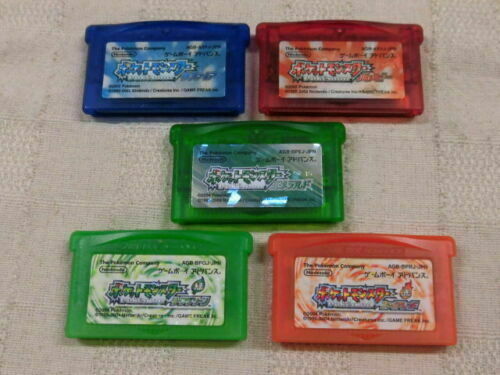 Gameboy Advance Pokemon Ruby Sapphire Emerald Leaf Green Gameboy Advance Pokemon Ruby Sapphire Emerald Leaf Green