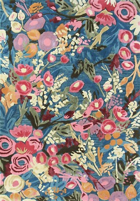 Wildfloral Modern Hand-Tufted 100% Wool Area Rug Carpet