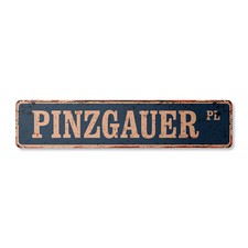 Pinzgauer Vintage Street Sign Cattle Cow Farmer Beef Farm Indooroutdoor