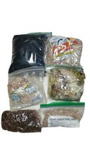 Large Lot Of 6 Bags Of CURLY HAIR For Dolls Mix Size Bags Colors