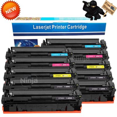 10 Pack Color Toner CF500X for HP 202X LaserJet Pro M254dw M281cdw M281fdw MFP