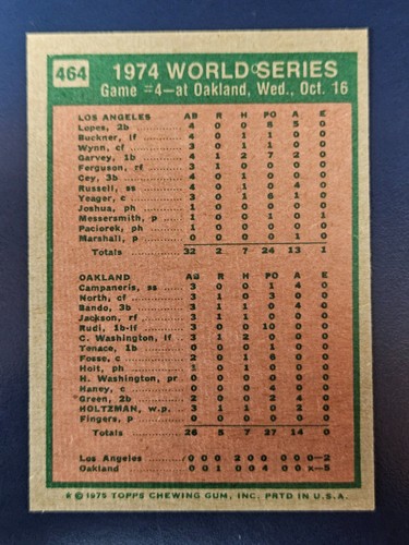 Tarjetas de béisbol Topps 1975 completan tu conjunto que elijas elegir cada una #440 - 660 - Imagen 37 de 262
