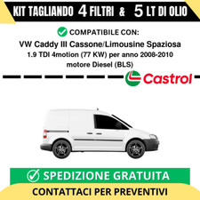 Tagliando per VW Caddy III Cassone/Limousine Spaziosa 1.9 TDI 4motion 77 kw -...