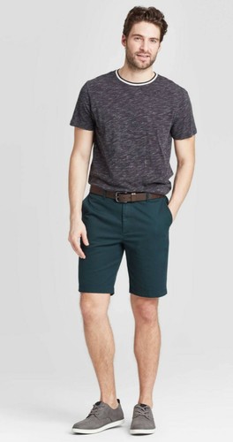 Men's Goodfellow & CO. Blue 9" Linden Flat Front Shorts (Size 28) W - Picture 3 of 5