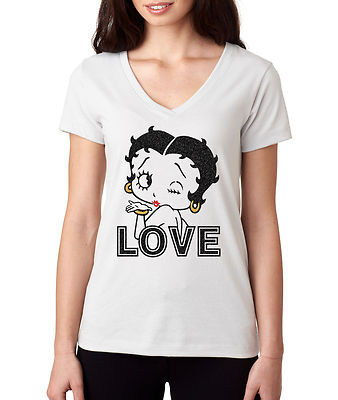 Betty Boop Cartoon Character Icon Enchanted Mermaid Women/'s T-Shirt Tee