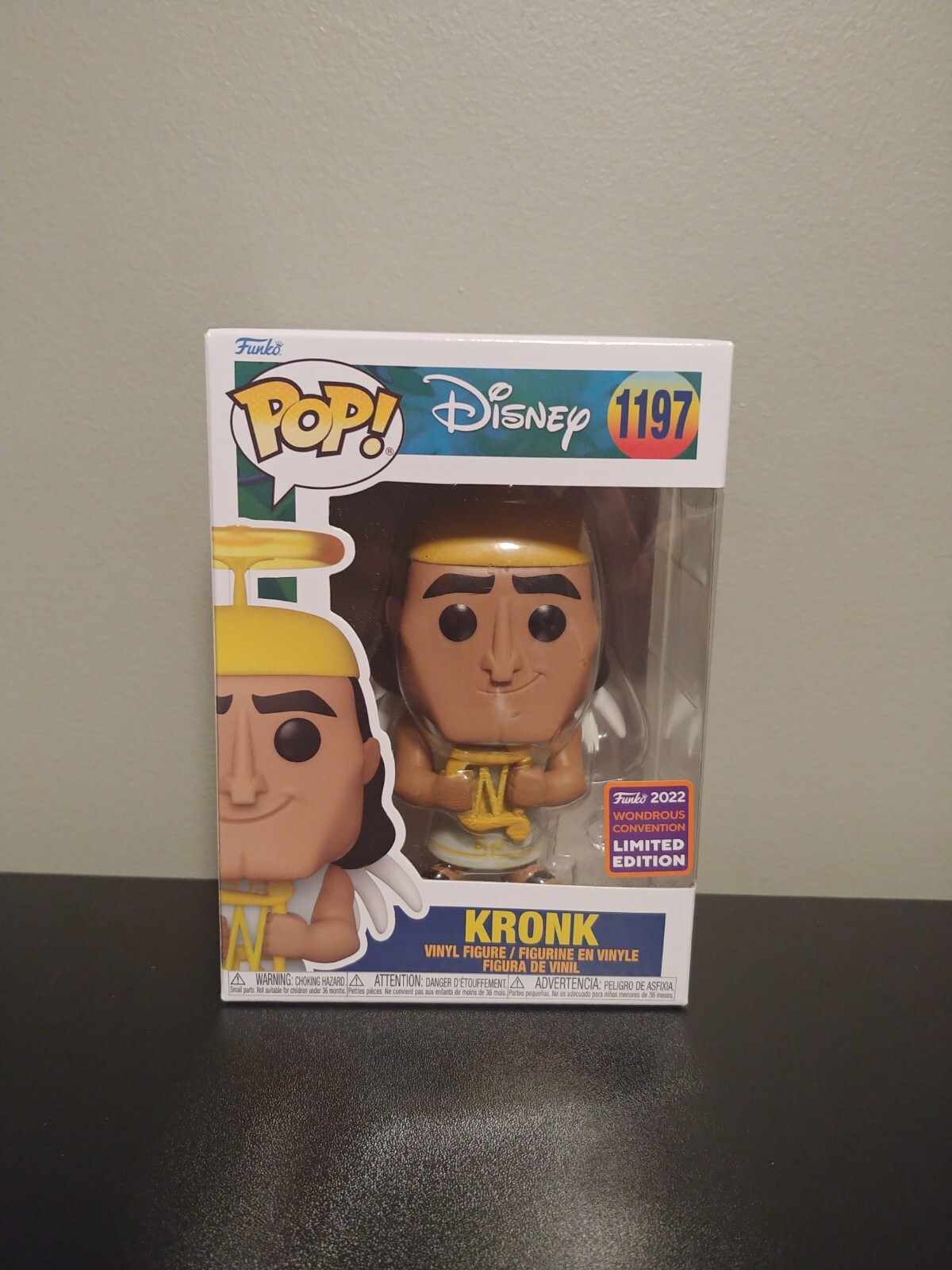 Funko Pop Disney Kronk #1197 Funko Limited Ed Emperors New Groove + Protector