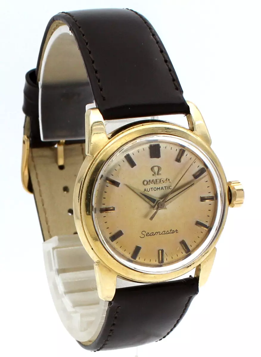 Vintage Omega SEAMASTER 14k Gold Automatic 31.5mm Men s Dress Watch c. 1958