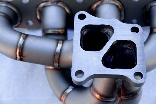 LANCER EVOLUTION EVO 10 X COLLETTORI SCARICO ACCIAIO EXHAUST INOX T304 3mm !! - Bild 8 von 9