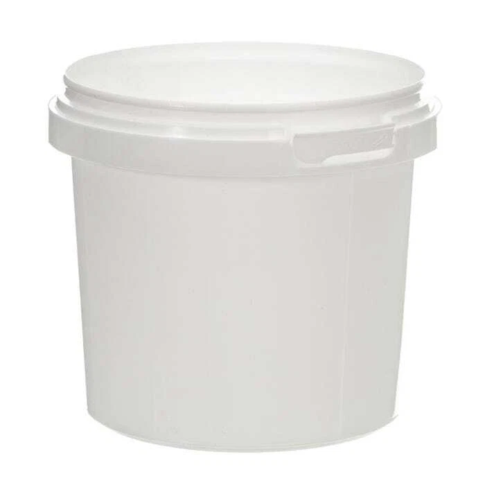 Plastic Buckets Tubs Containers with Tamper Evident Lids 0.5L 1L
