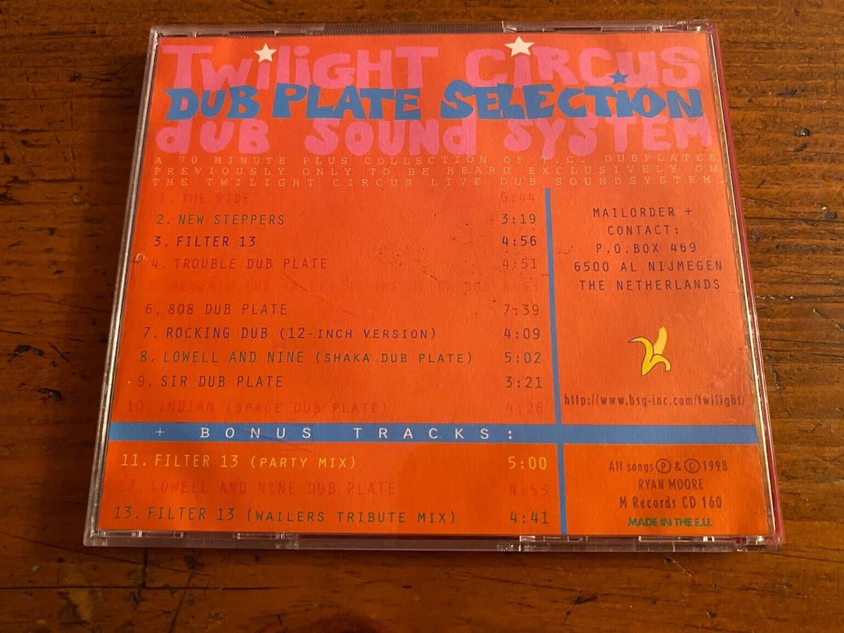 Twilight Circus Sound System Dub Plate Selection CD hand lettered