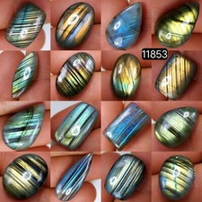 16 Pcs 177 Cts Natural Labradorite Loose Cabochon Gemstone 28X10 14X10 mm 11853