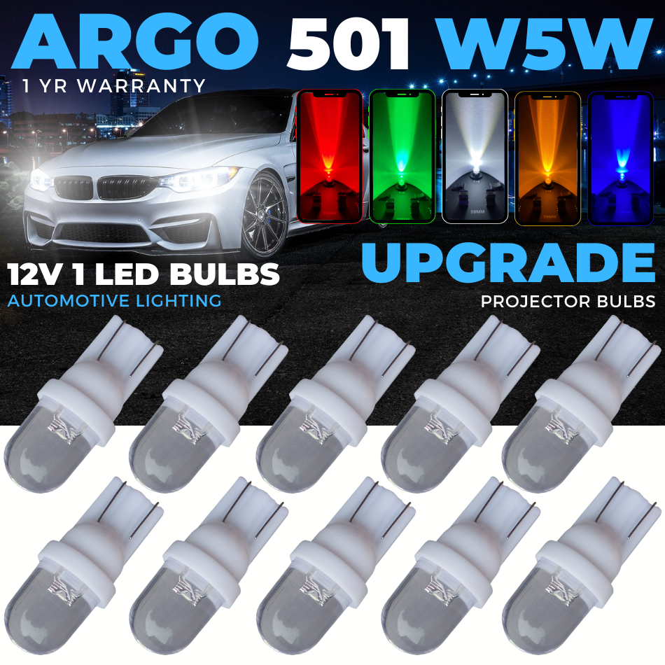Led 501 Bulbs Argo 24v 501 Led Bulbs 5 Smd Xenon Red High Level Third ...