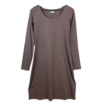 Crea Concept Size 36 (Small US) Brown Cotton Stretch Basic LS Dress Knee  Length | eBay