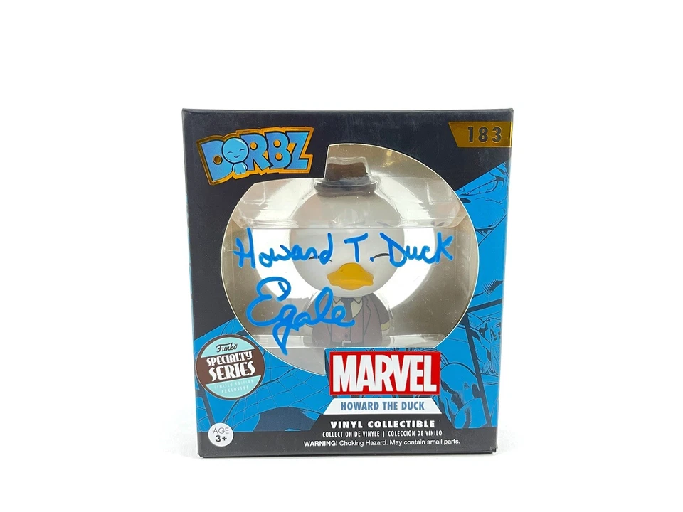 Figura Pop Vinilo Muñeca Marvel Dorbz Firmada Howard El Pato Ed Gale Certificado JSA Foto 2 de 4