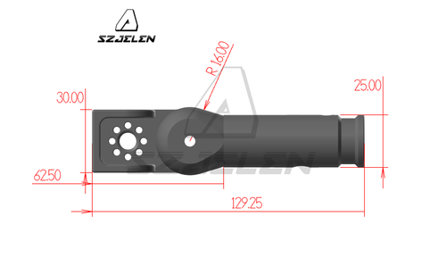 Support pivotant d'extension carré 3/8 trois côtés avec vis 3/8 pour moniteur caméra - Photo 3 sur 10