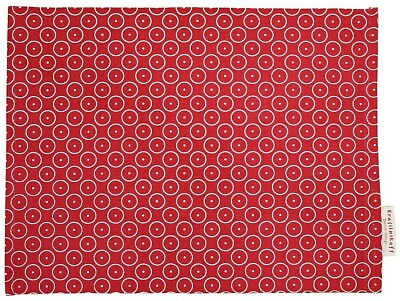 Tischset Circle Dots Red rot 35 x 45 cm Baumwolle Krasilnikoff Danish Design