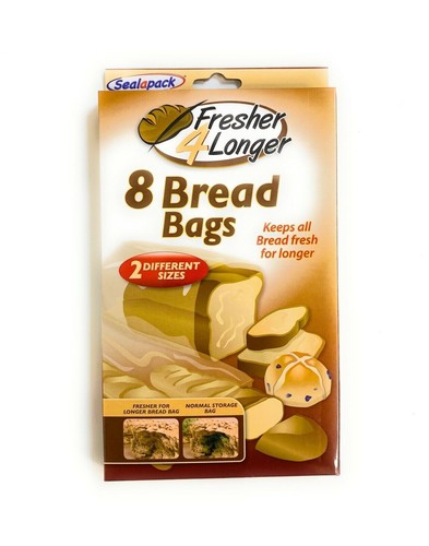 Bread Bags Sealapack 8x Keeps Loaf Fresher For Longer Two Sizes Of Bags SAP1041 - Picture 5 of 13