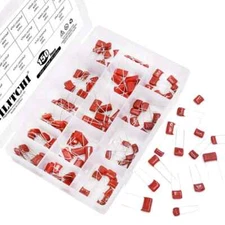 CBB Metallized Polypropylene Film Capacitors Assortment Kit, 400V, 600V 150-Pcs