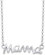 Mother's Day Special "MAMA" Pendant Necklace In 14k Gold Plated Sterling Silver