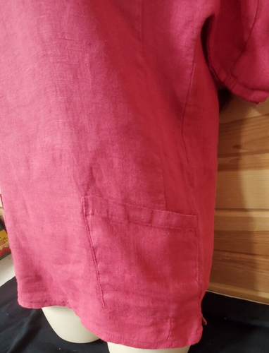 Francesca Bettini 100% Linen Cherry Bloss Small Tunic Top - Picture 4 of 6