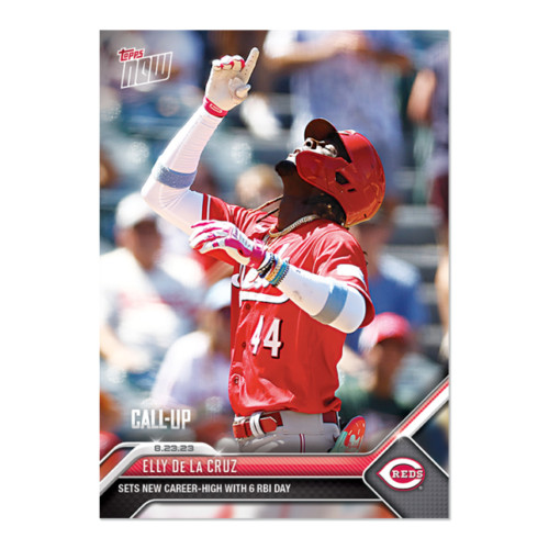 2023 MLB Topps NOW 749 ELLY DE LA CRUZ 6 RBI GAME CINCINNATI REDS ROOKIE