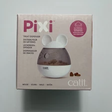 Catit Pixi Treat Dispenser, Interactive Cat Toy, Mouse Design, Self Righting
