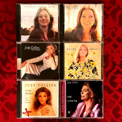 {JUDY COLLINS 6CD LOT} BEST OF*BROADWAY*FOLK*RECOLLECTIONS*CHRISTMAS*WILDFLOWERS