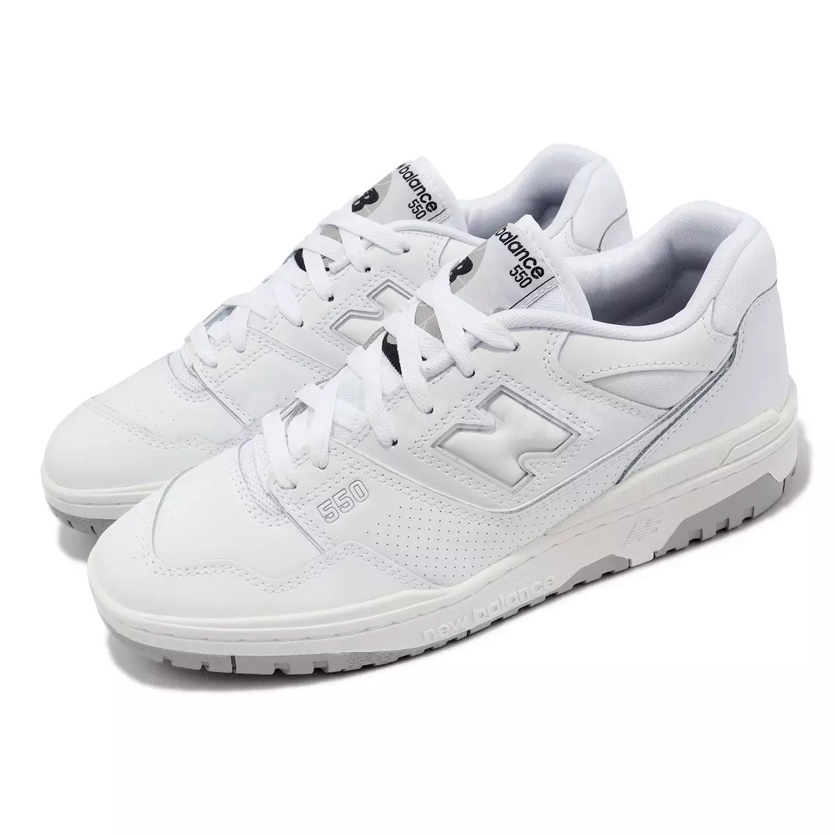 New Balance 550 NB White Grey Men Unisex Casual Lifestyle Shoes BB550PB1-D