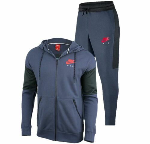 Nike Air Mens Tracksuit Fleece Hoodie Joggers Sweatpants Hoody Bottoms New Men - Picture 13 of 15
