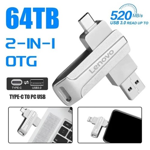 Clè USB-C 64 TB Mèmoire externe (LENOVO) - Foto 3 di 11