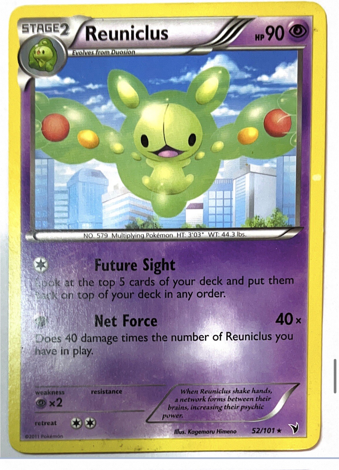 Reuniclus 52/101 Noble Victories Regular Rare Pokémon TCG- LP