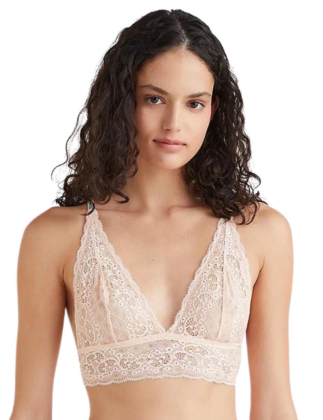 Tommy Hilfiger Tommy Prairie Wirefree Lace Bralette Bra UW0UW03167TLR-image