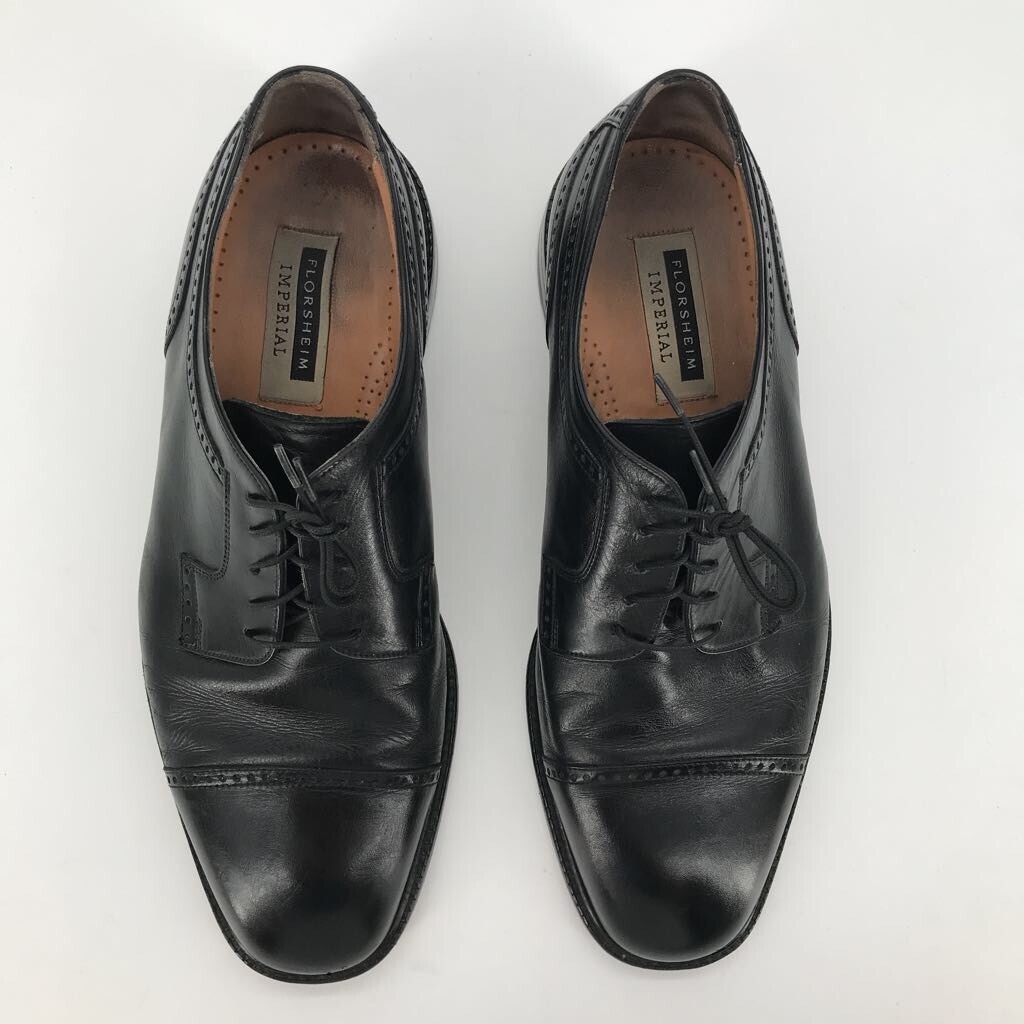 Florsheim Imperial Mens Oxford Dress Shoes Black Leather Cap 