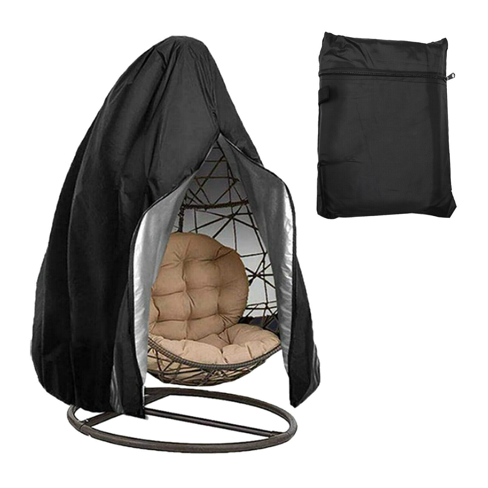Patio Hanging Egg Chair Cover Waterproof Swing Egg Chair Cover with Zipper 210D eBay