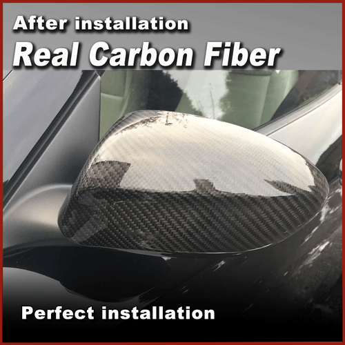 Tapas de espejo retrovisor exterior Mirror Cover Cap para BMW Z4 E85 2002-08 Add-on Carbon - Imagen 2 de 9