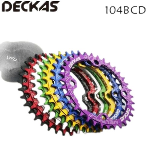 Deckas MTB Mountain Bike 104BCD 32T-52T Narrow Wide Crankset Chainring Tooth - Afbeelding 1 van 9