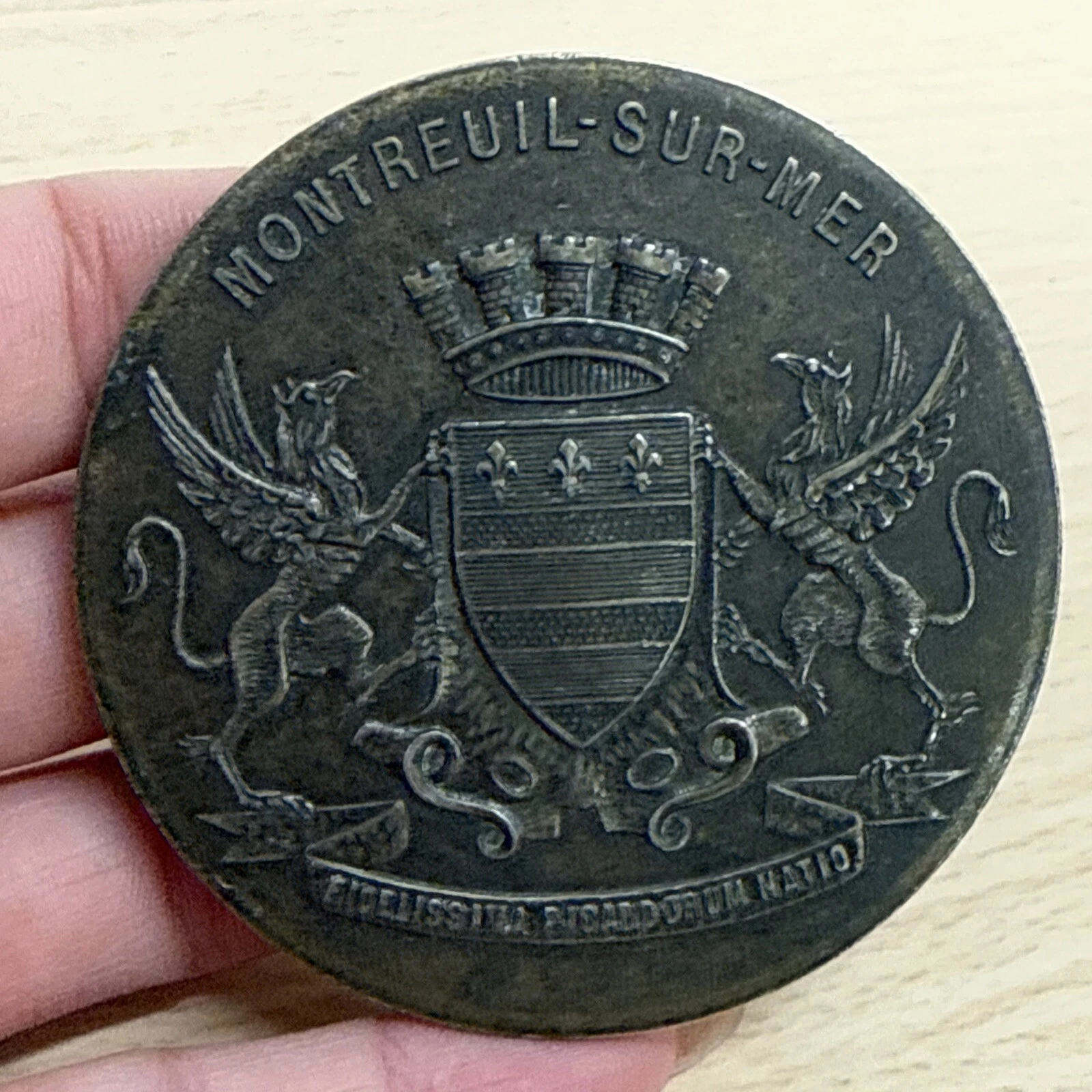 Médaille Montreuil Sur Mer Graveur Ouret