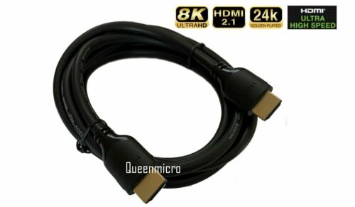 10ft Premium Shielded HDMI 2.1 4K 8K Ultra High Speed Cable eARC w/ Ethernet HDR - 第 1/1 張圖片