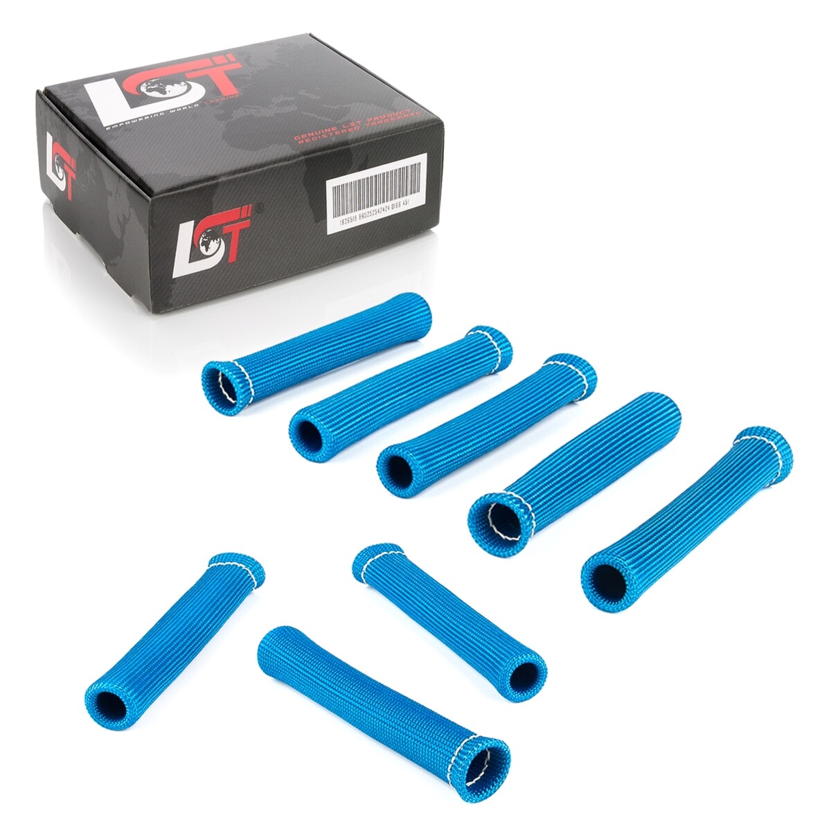 8x Car Spark Plug Wire Heat Shield Cover Blue for VAUXHALL
