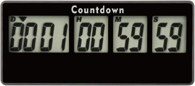 Digital Timer Countdown Timer 9999 Days Retirement Kitchen Magnetic Design Loud