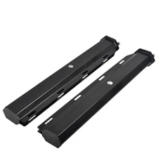 Black Mud Flap Hanger 30" Straight Angled Spring Loaded 2-1/2" 2.5" Bolt Pattern