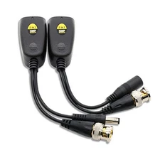 2 PCS BNC To POE Adapter Balun Connector Twisted Pair Transmitter Accessories