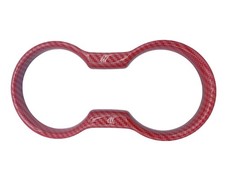 Red Carbon Fiber Cup Holder Frame Trim Fits Ford Mustang 2015-2023 Red Carbon Fiber Cup Holder Frame Trim Fits Ford Mustang 2015-2023