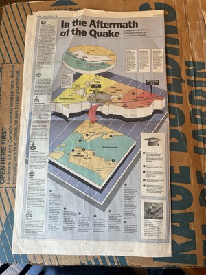 1989 San Francisco Earthquake Map - Los Angeles Times Special Section