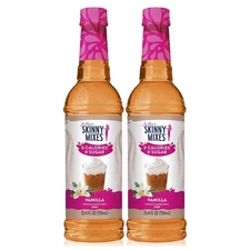 Jordan's Skinny Syrups, Sugar Free Flavoring Syrup, Vanilla, 25.4 Fl Oz (2 Pack)
