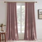 Pink Velvet Curtains for Baby/Kid/Girls Bedroom, Super Soft Heavy Duty Therma...