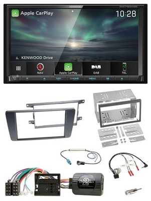 Kenwood Bluetooth USB 2DIN Lenkrad TMC DAB Navigation für Skoda Octavia Scout 20