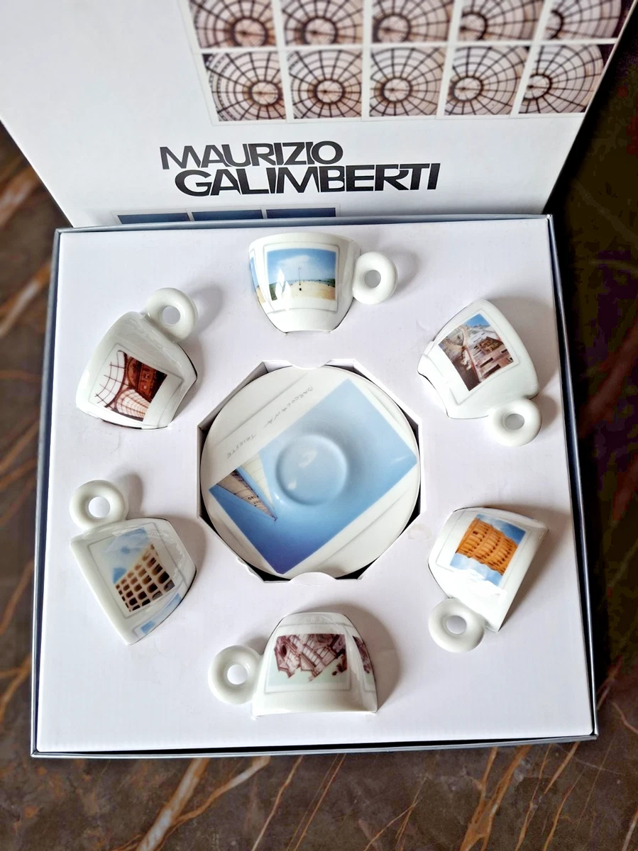 Tasses à Cappuccino Illy ART Collection PS1 2001 - Porcelaine Multicolore - Comme Neuves, Avec Emballage