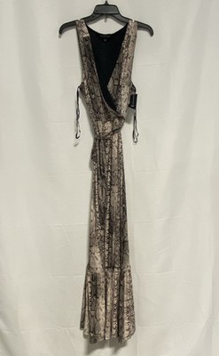 INC International Concepts Women's Paige Python Maxi Dress Snakeskin NWT Sz XL